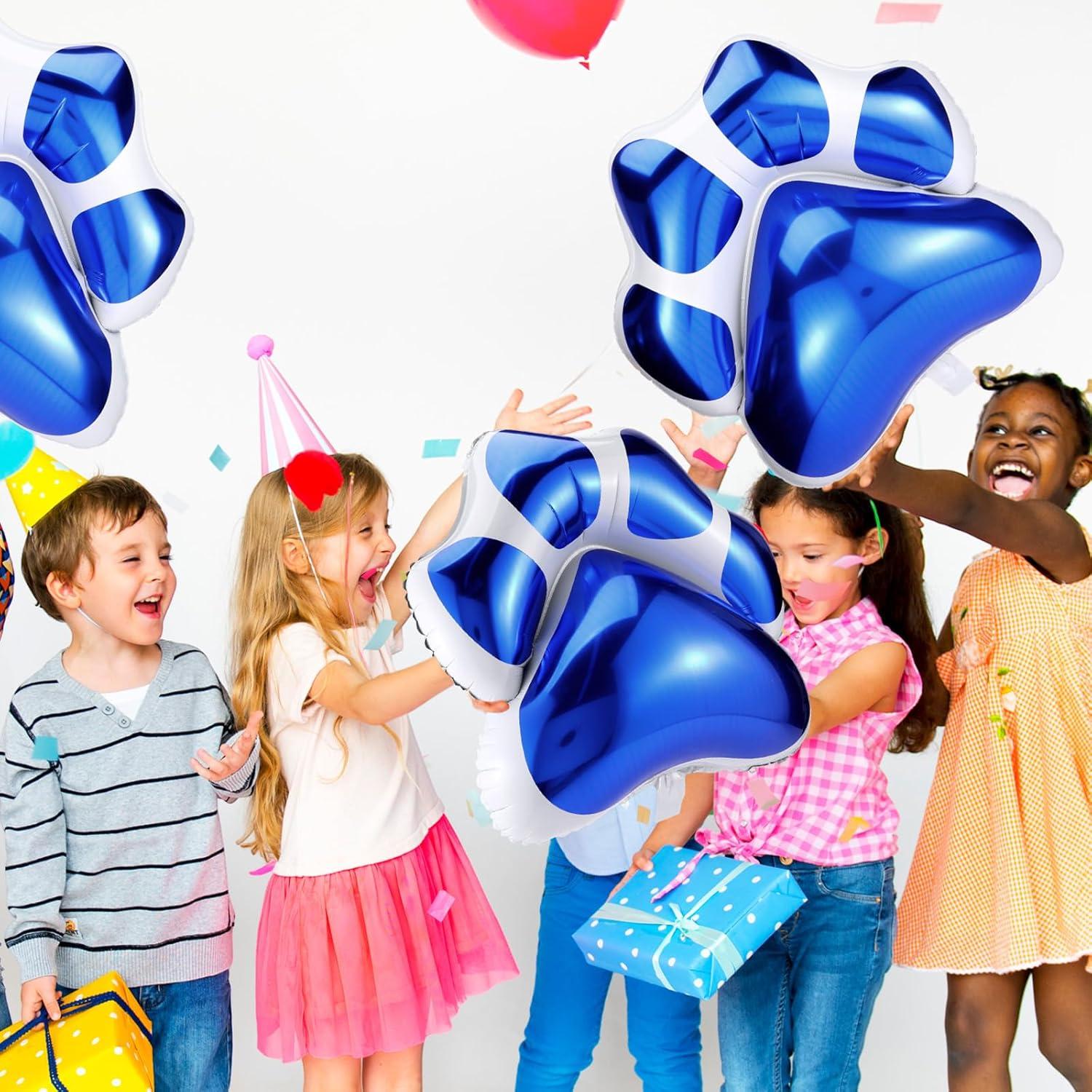 Globos de Patas de Perro Azules Hungdao 9 Pcs 70 x 65 cm