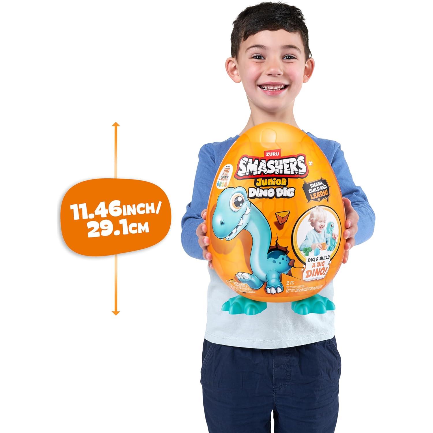 Smashers Junior Dino Dig Huevo Grande ZURU Brontosaurio 1kg