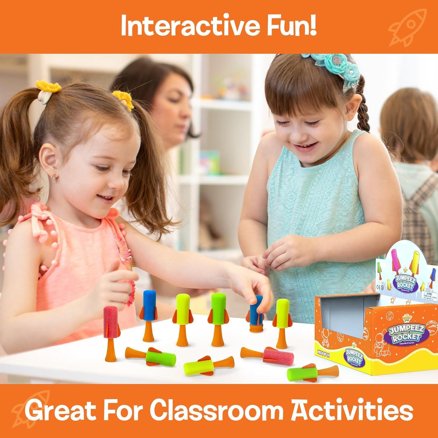 Cohetes Saltarines Poppers IPIDIPI TOYS - Paquete de 24 Juguetes