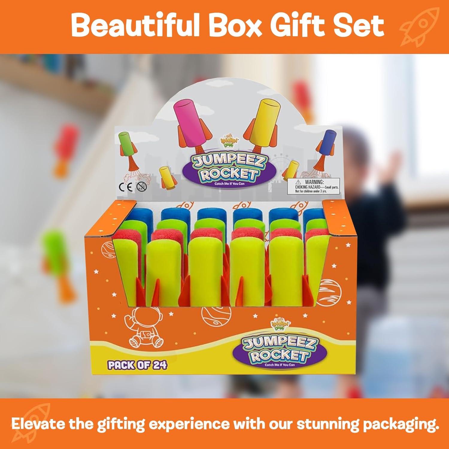 Cohetes Saltarines Poppers IPIDIPI TOYS - Paquete de 24 Juguetes