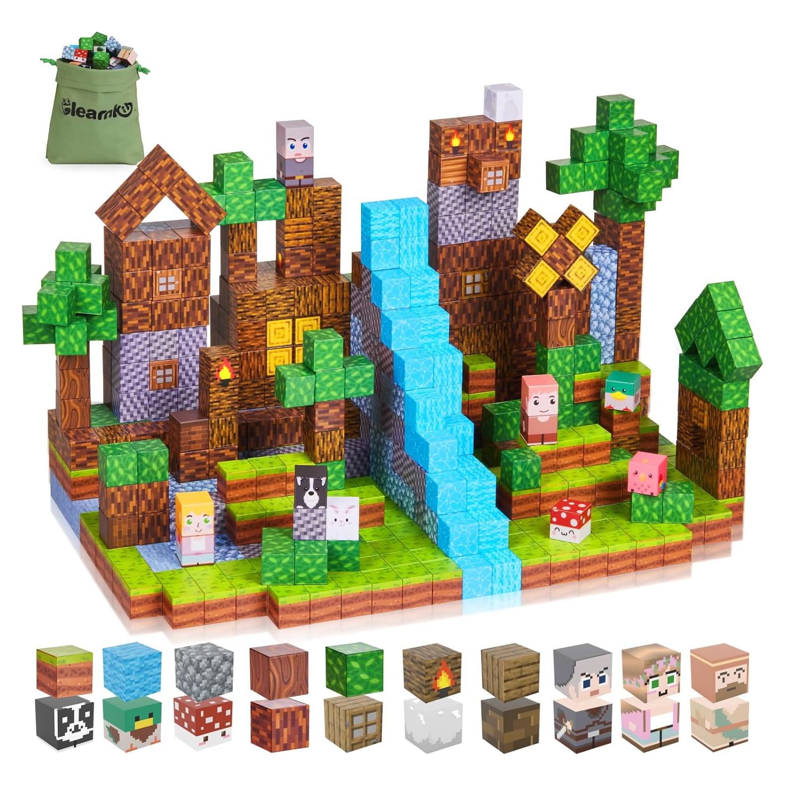 Bloques Magnéticos Gleamkid 123 Piezas Castillo del Bosque