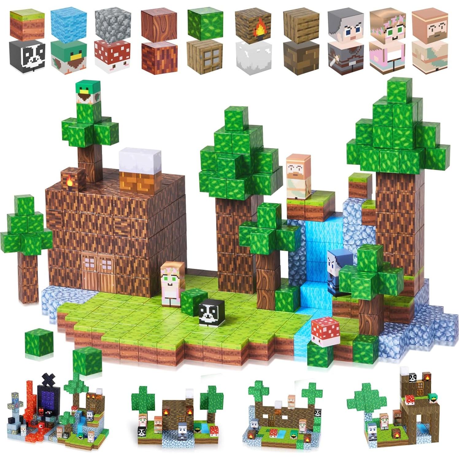 Bloques Magnéticos Gleamkid 123 Piezas Castillo del Bosque