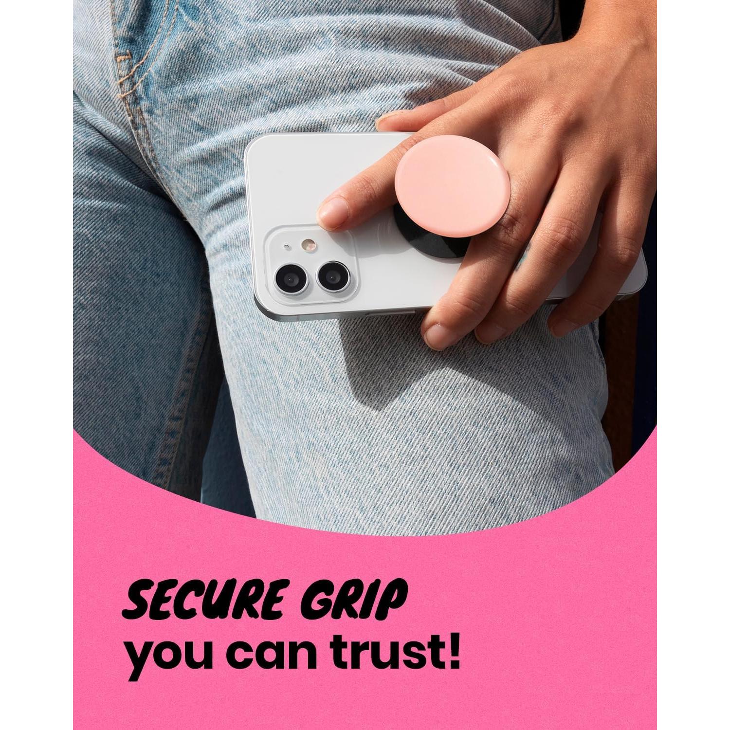 Soporte magnético para teléfono On The Grip - Oso 3D Rosa