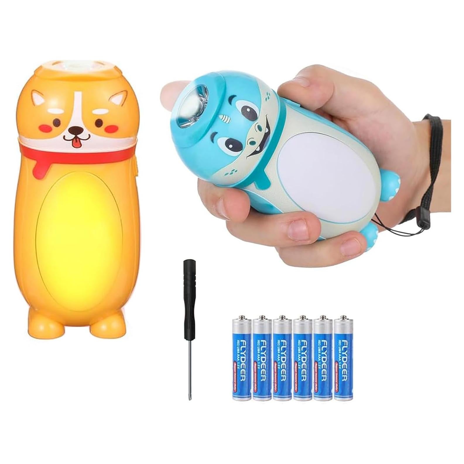 Paquete de 2 Linternas LED Mini Hilngav para Niños 50 Lúmenes