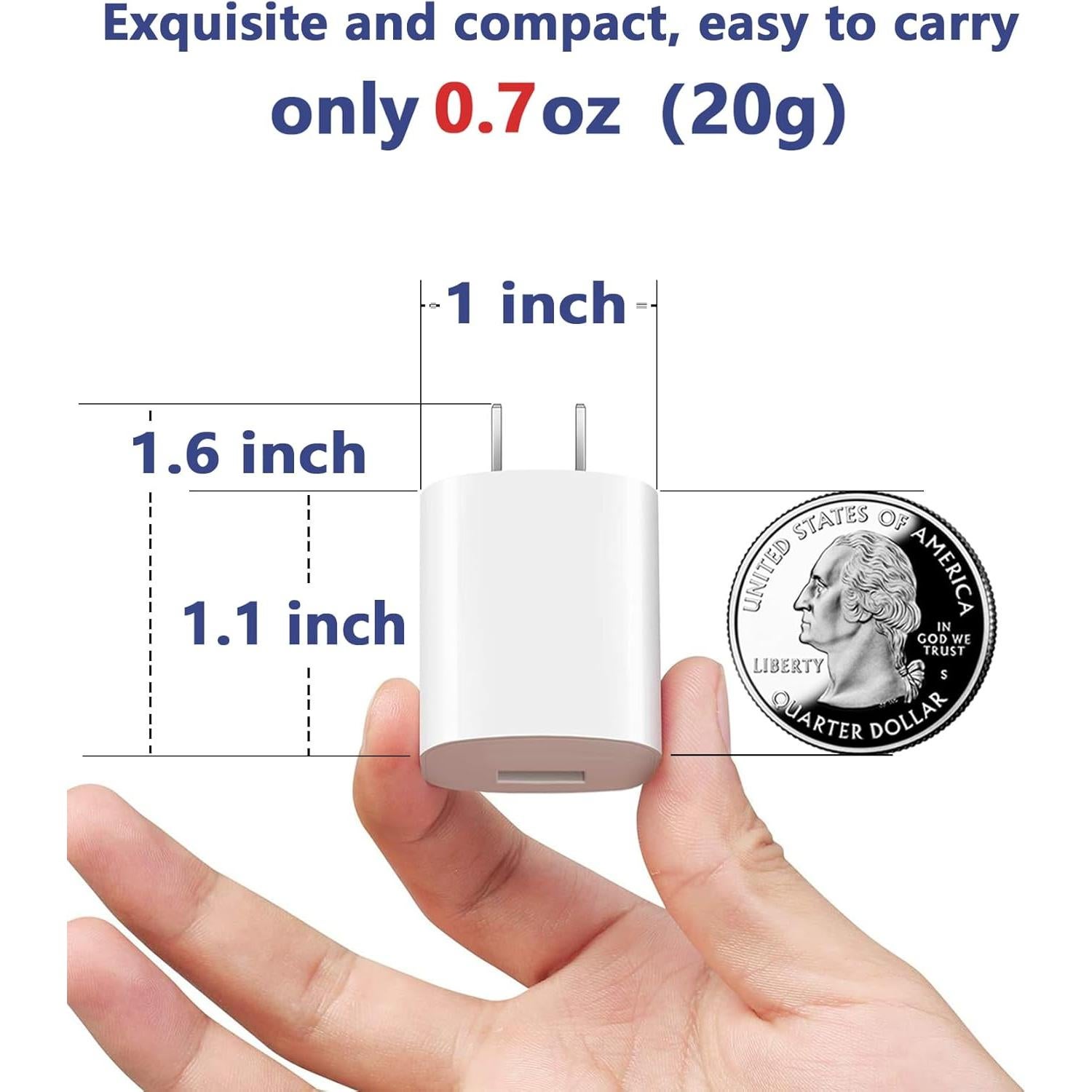 Cargador de Pared USB-A 5W GKW para iPhone y Android