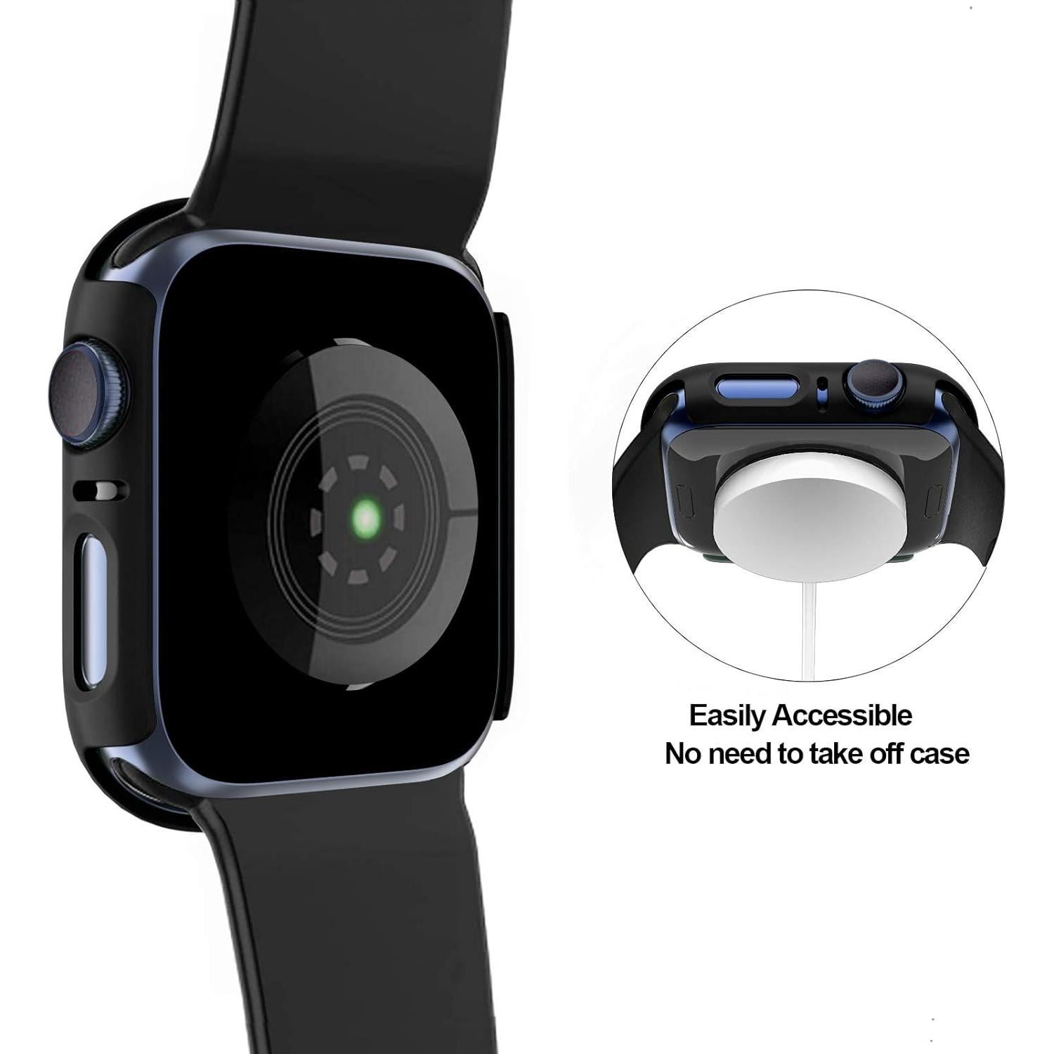 Funda Dura BHARVEST para Apple Watch 38mm con Protector Vidrio