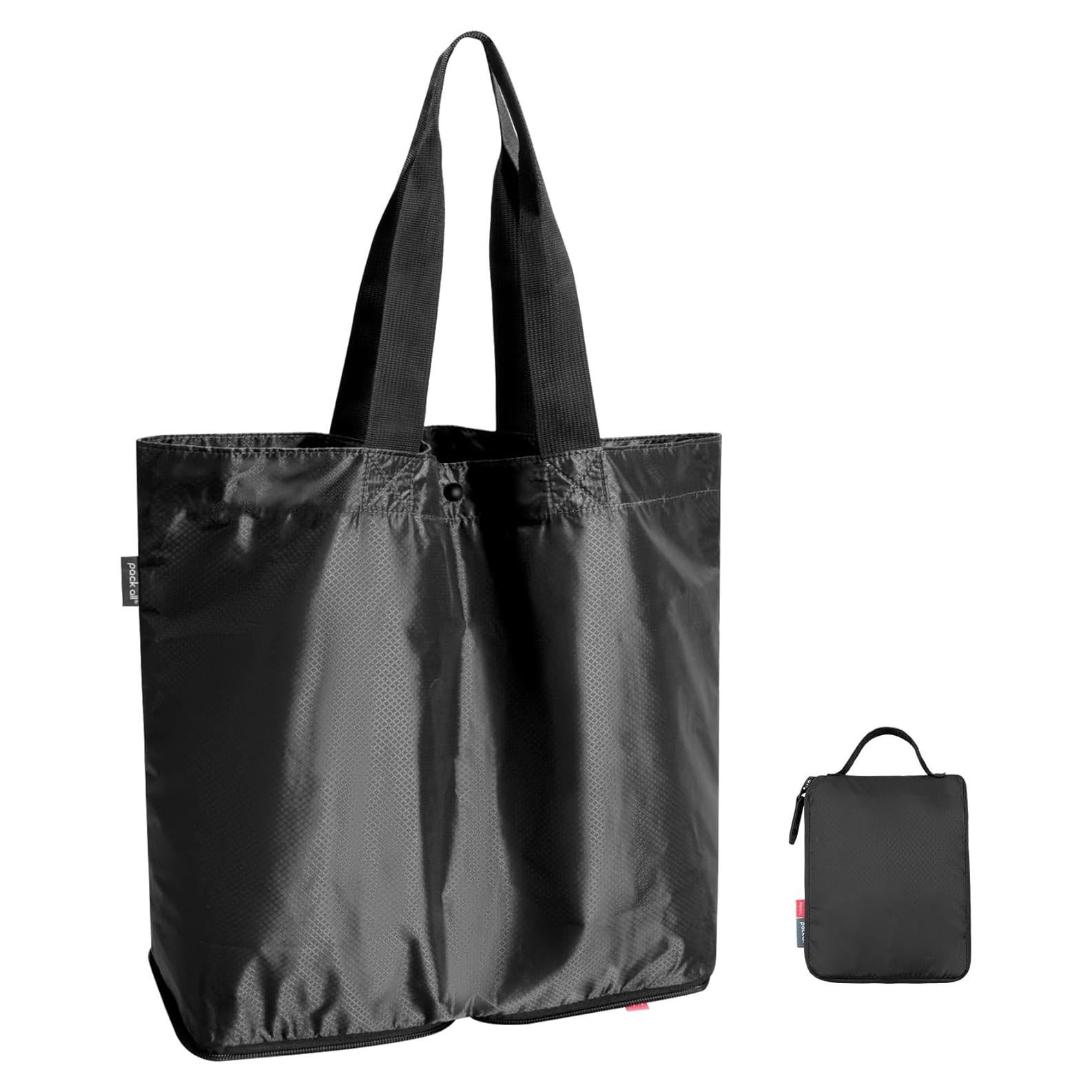 Bolsa de Mano Plegable Resistente al Agua 16L - Nylon Negro