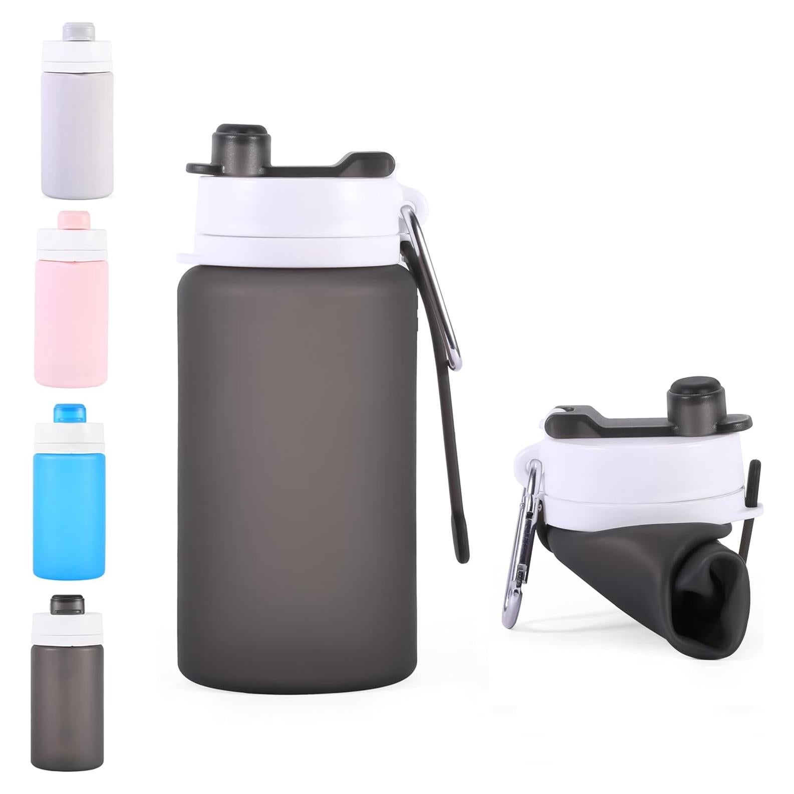 Botella de Agua Plegable VadoWorld 19oz Silicona Negra