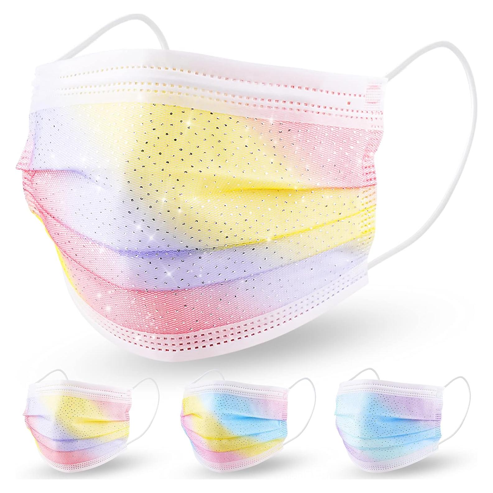 Mascarillas Desechables NiHealth 50PCS para Mujeres - 4 Capas Brillo