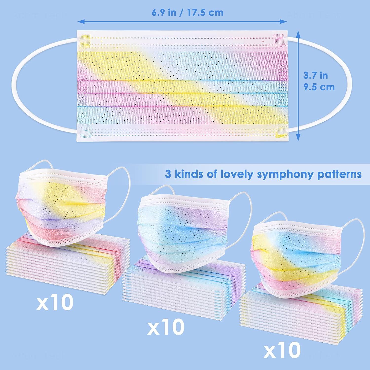 Mascarillas Desechables NiHealth 50PCS para Mujeres - 4 Capas Brillo