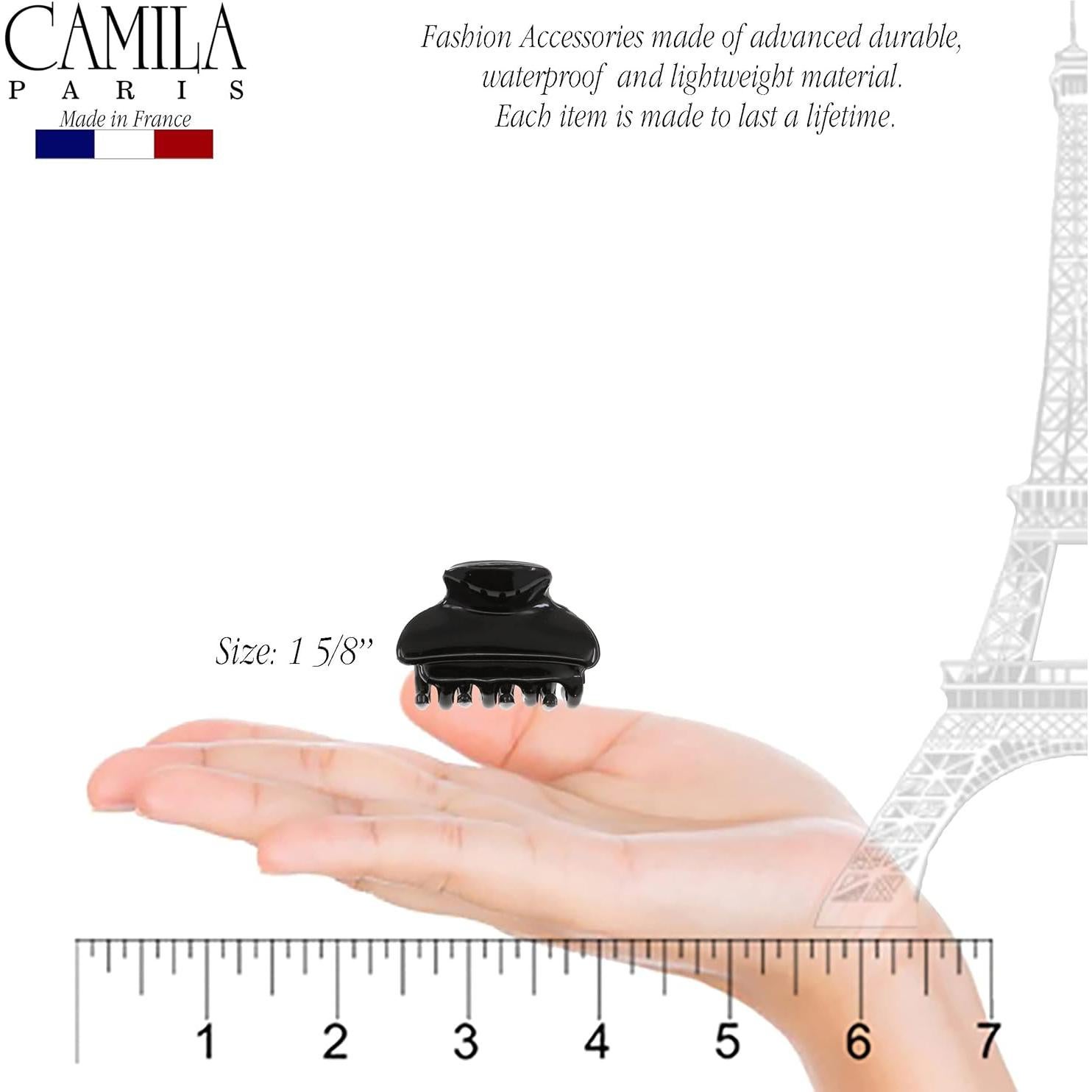 Clip de Pelo Francés Camila Paris CP3554 Negro 3.81 cm