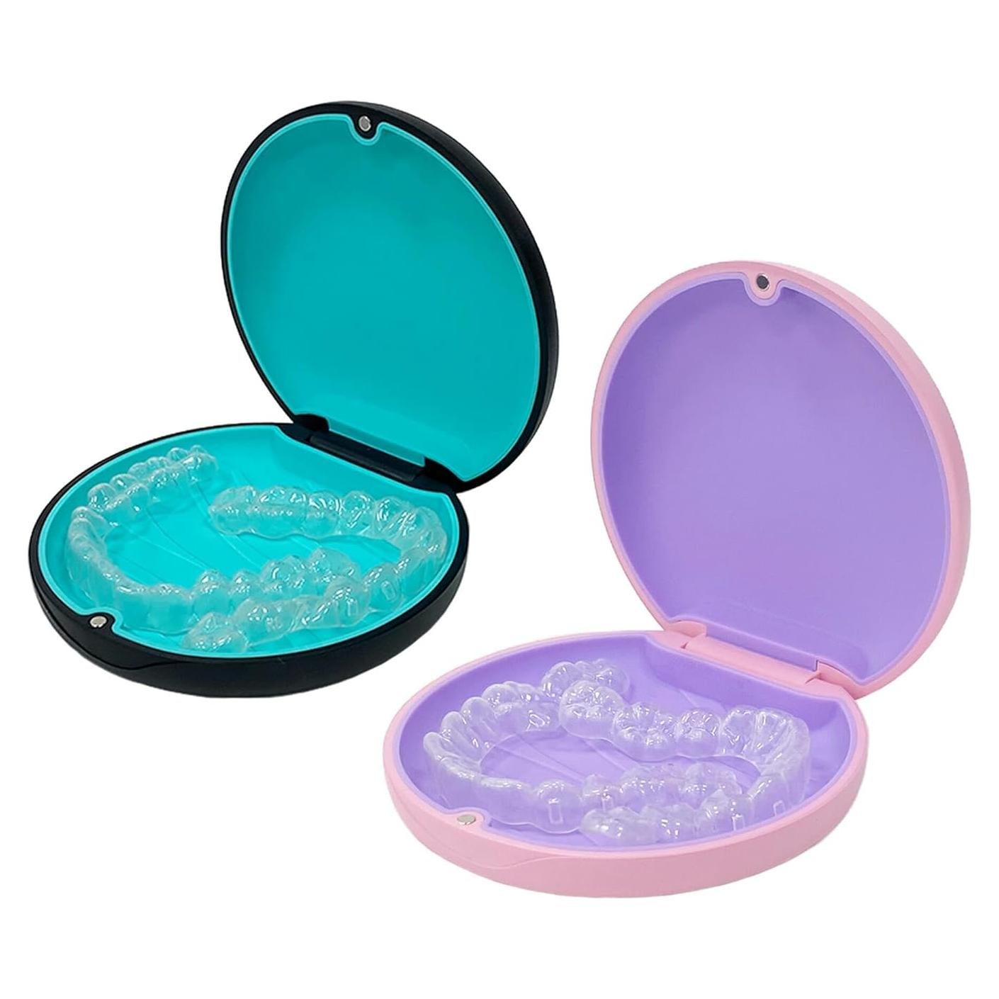 Estuche para Retenedor Maoerdental 2 Piezas Rosa y Negro