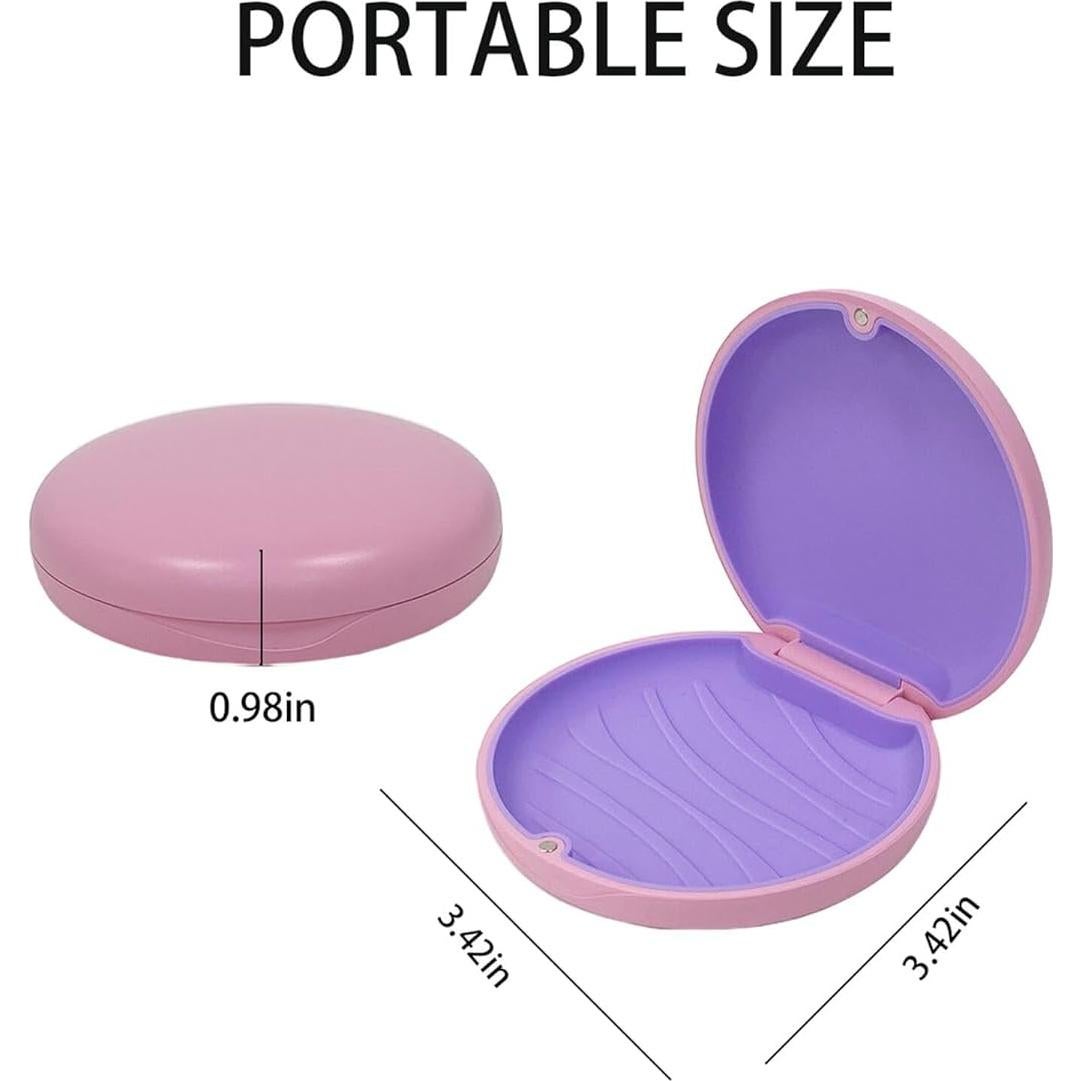 Estuche para Retenedor Maoerdental 2 Piezas Rosa y Negro
