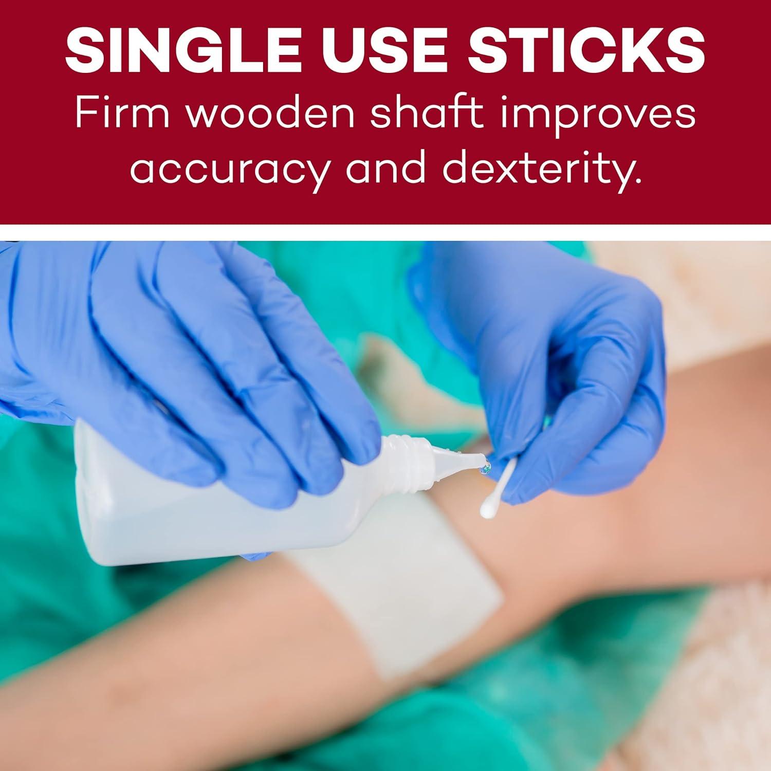 Aplicadores de Madera con Punta de Algodón Dealmed 15 cm - 1,000 Unidades