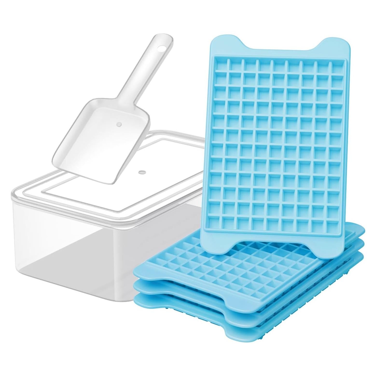 Bandeja de Hielo Mini GGUW con Contenedor - 432 Cubos de Hielo