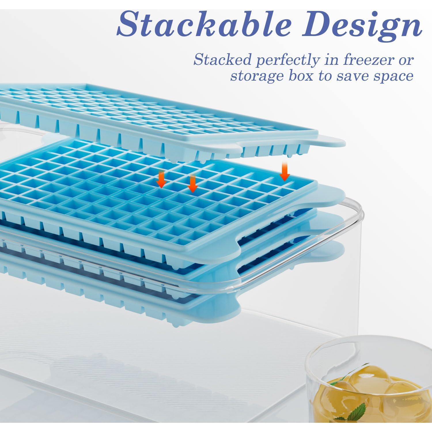 Bandeja de Hielo Mini GGUW con Contenedor - 432 Cubos de Hielo