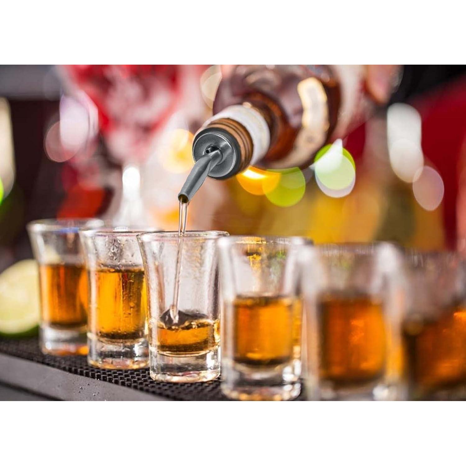 Juego de Vertedores de Licor WAFJAMF 6 Pcs Acero Inoxidable