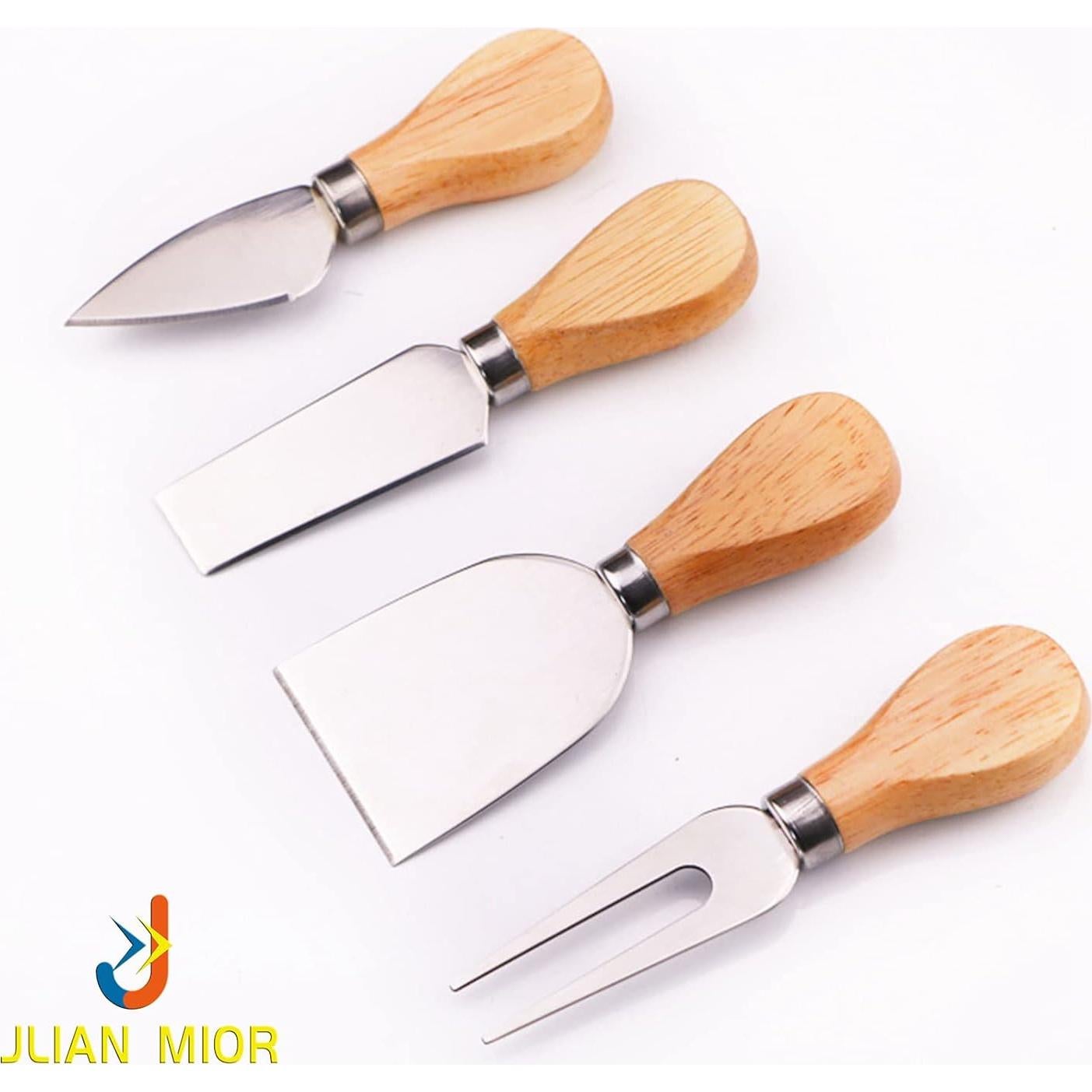 Juego de cuchillos de queso JLIAN MIOR 4 piezas acero inoxidable