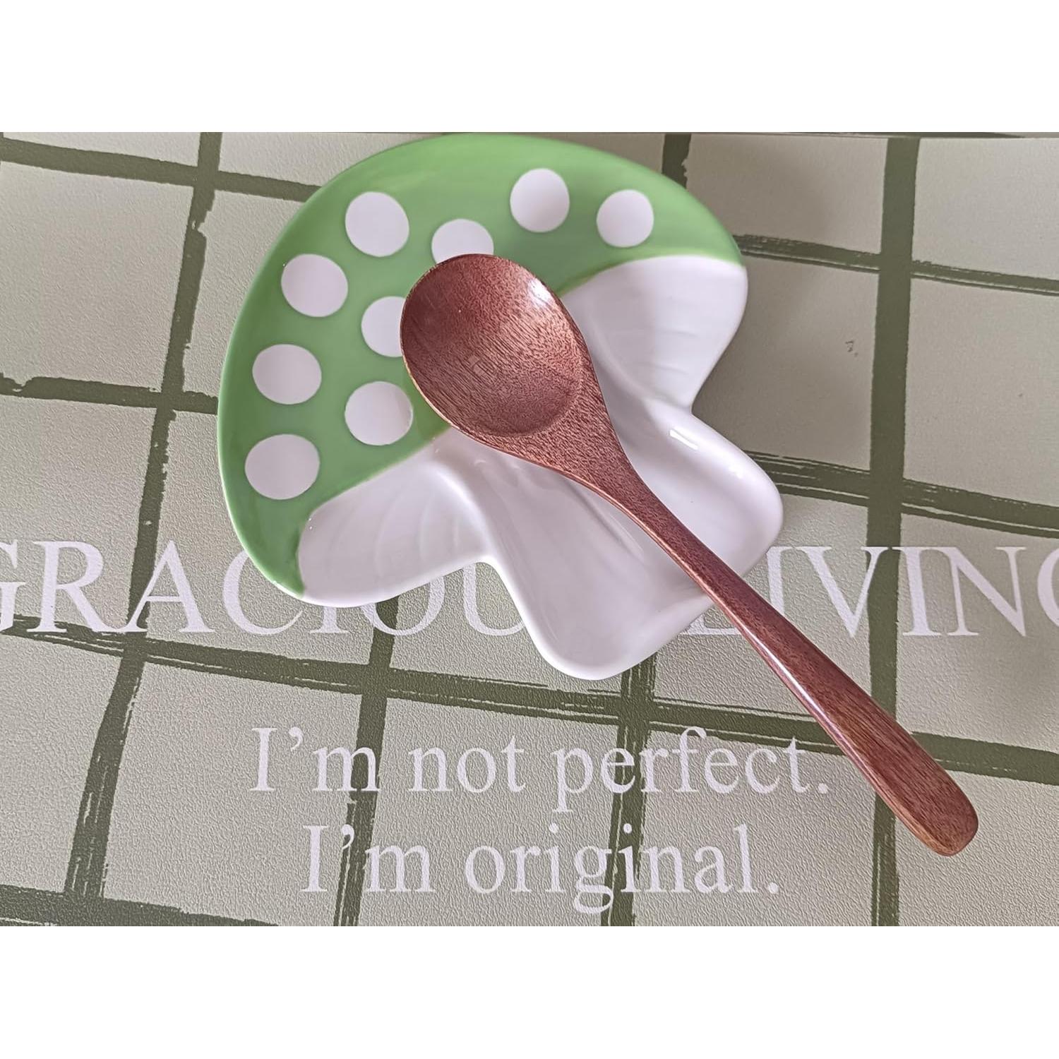 Reposapucheros de Cerámica Homyne Setas Verde 14.7 cm