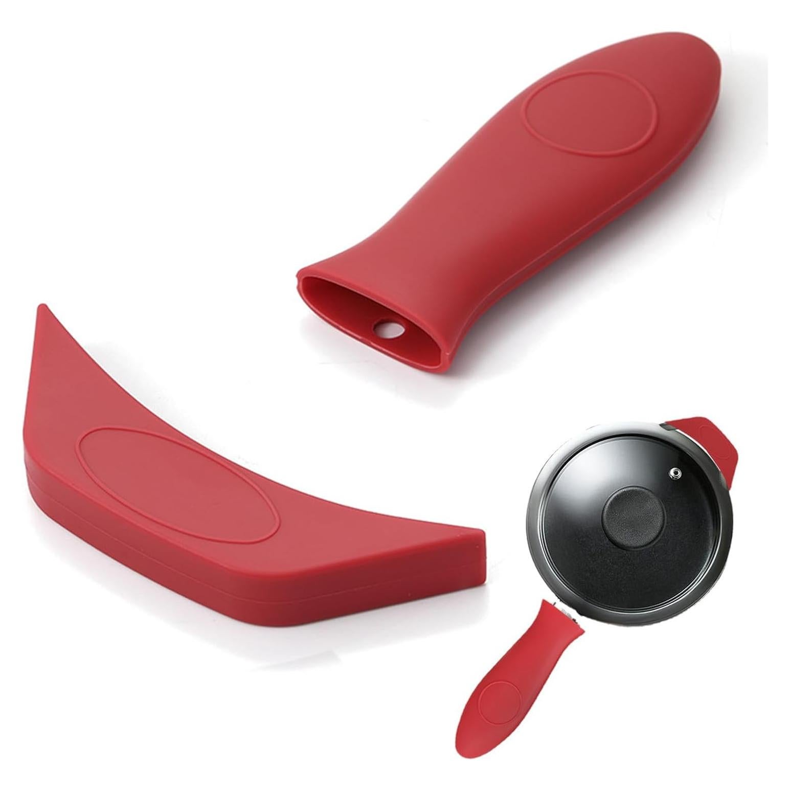 Cubiertas de Silicona para Mangos de Sartén Hierro Fundido 2Pcs