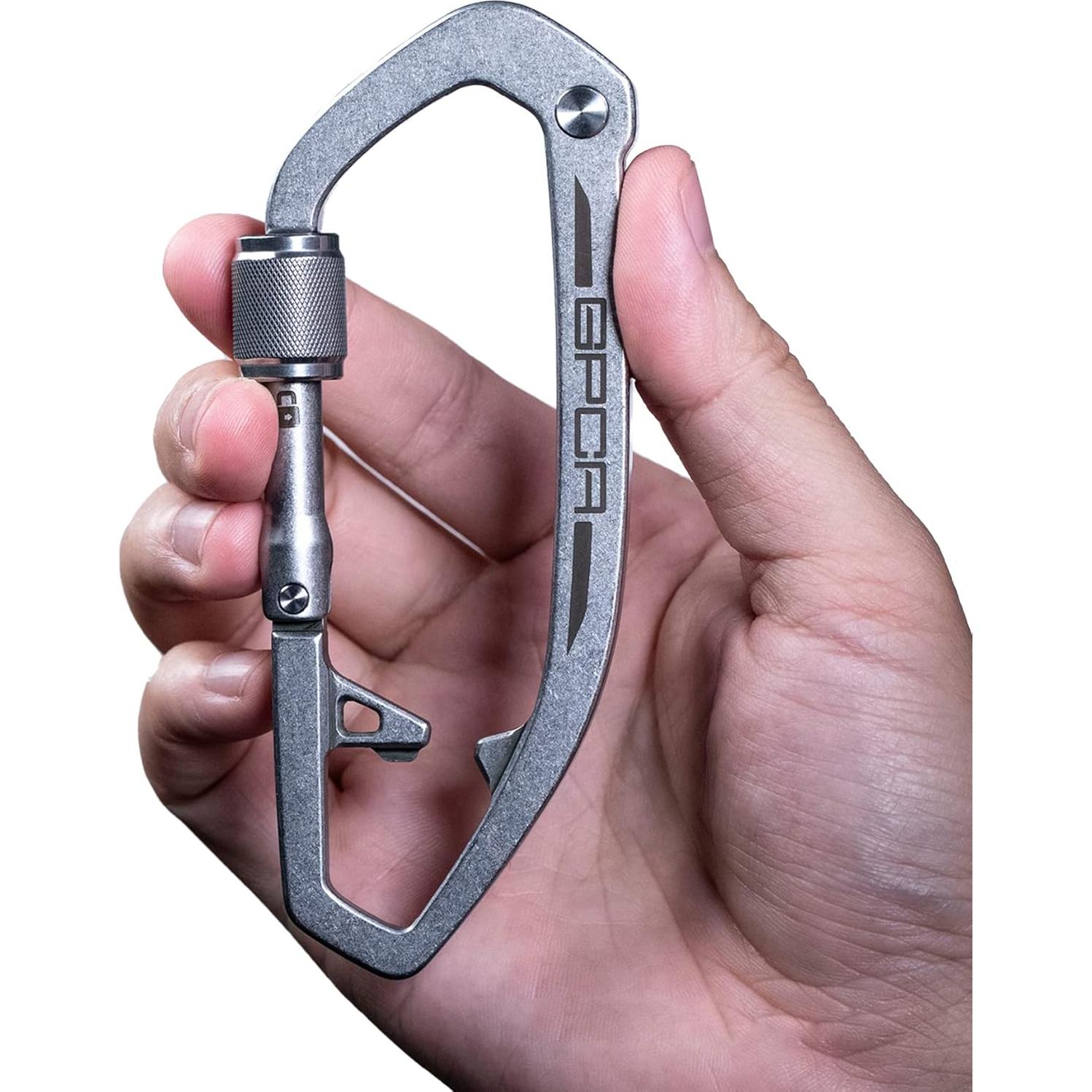 Clip de Llavero con Mosquetón GPCA X-CARA-SS Acero Inoxidable