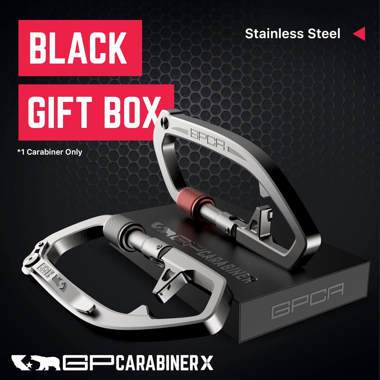 Clip de Llavero con Mosquetón GPCA X-CARA-SS Acero Inoxidable