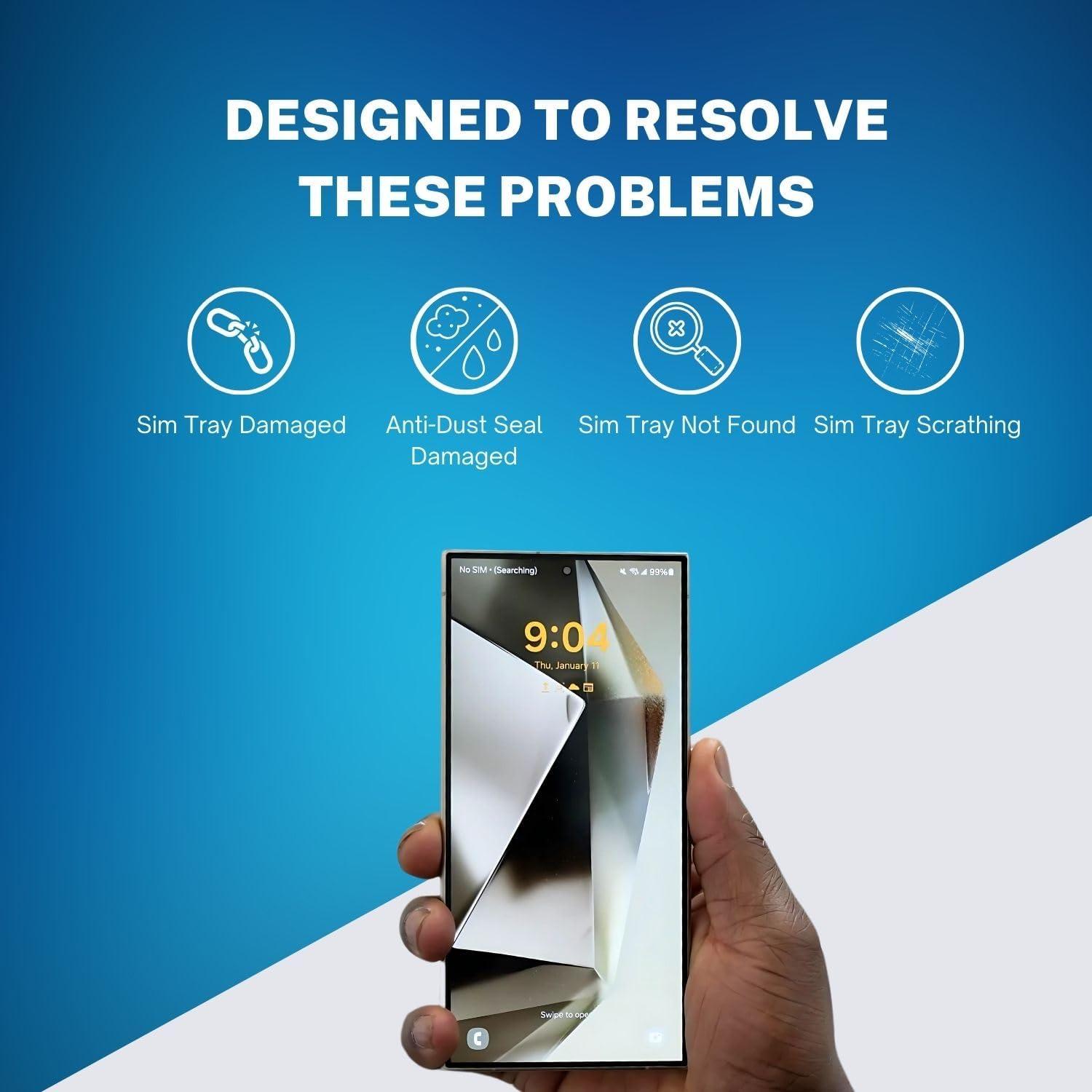 Soporte para tarjeta SIM Samsung Galaxy S24 Ultra Negro Titanio