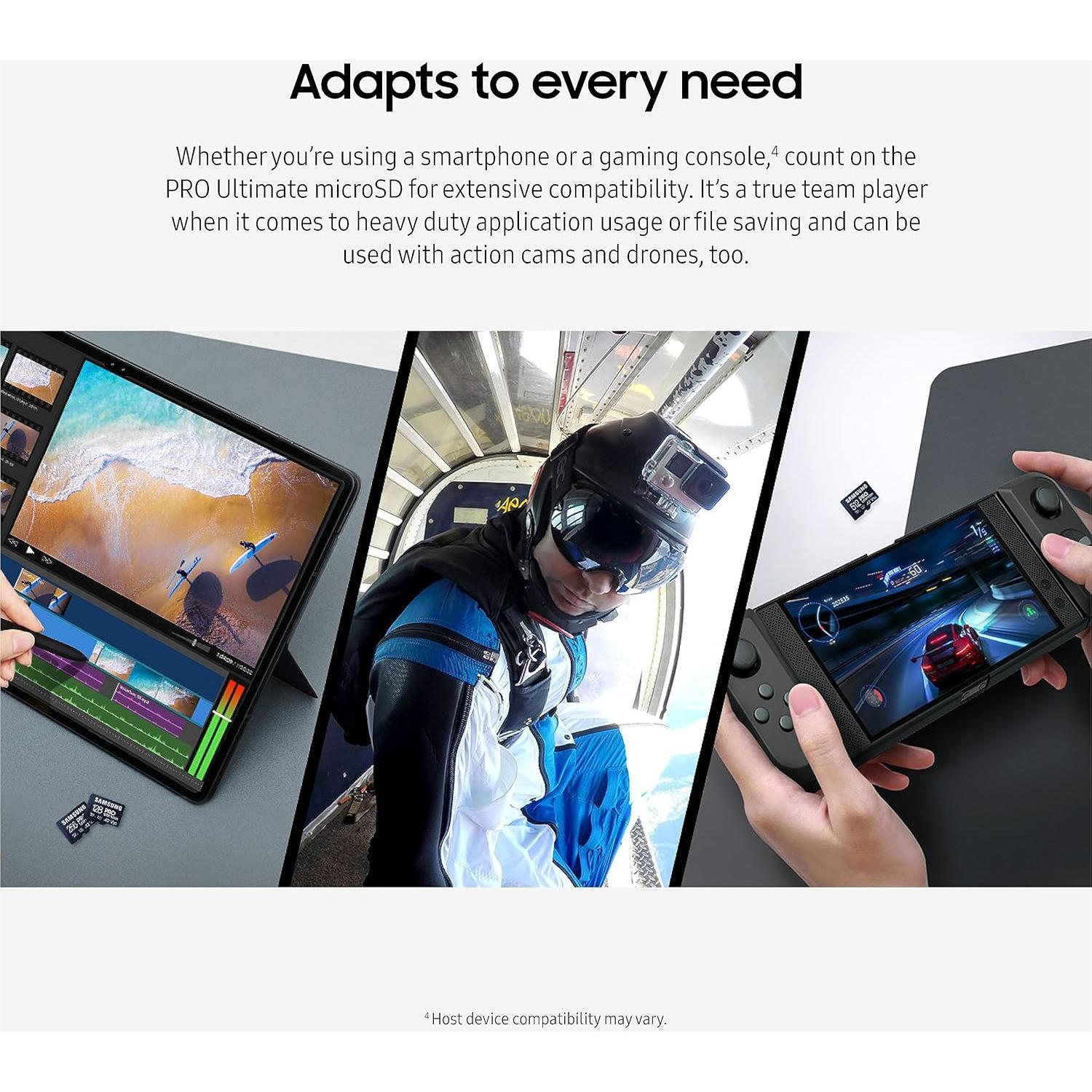 Tarjeta de Memoria microSD Samsung PRO Ultimate 128GB UHS-I