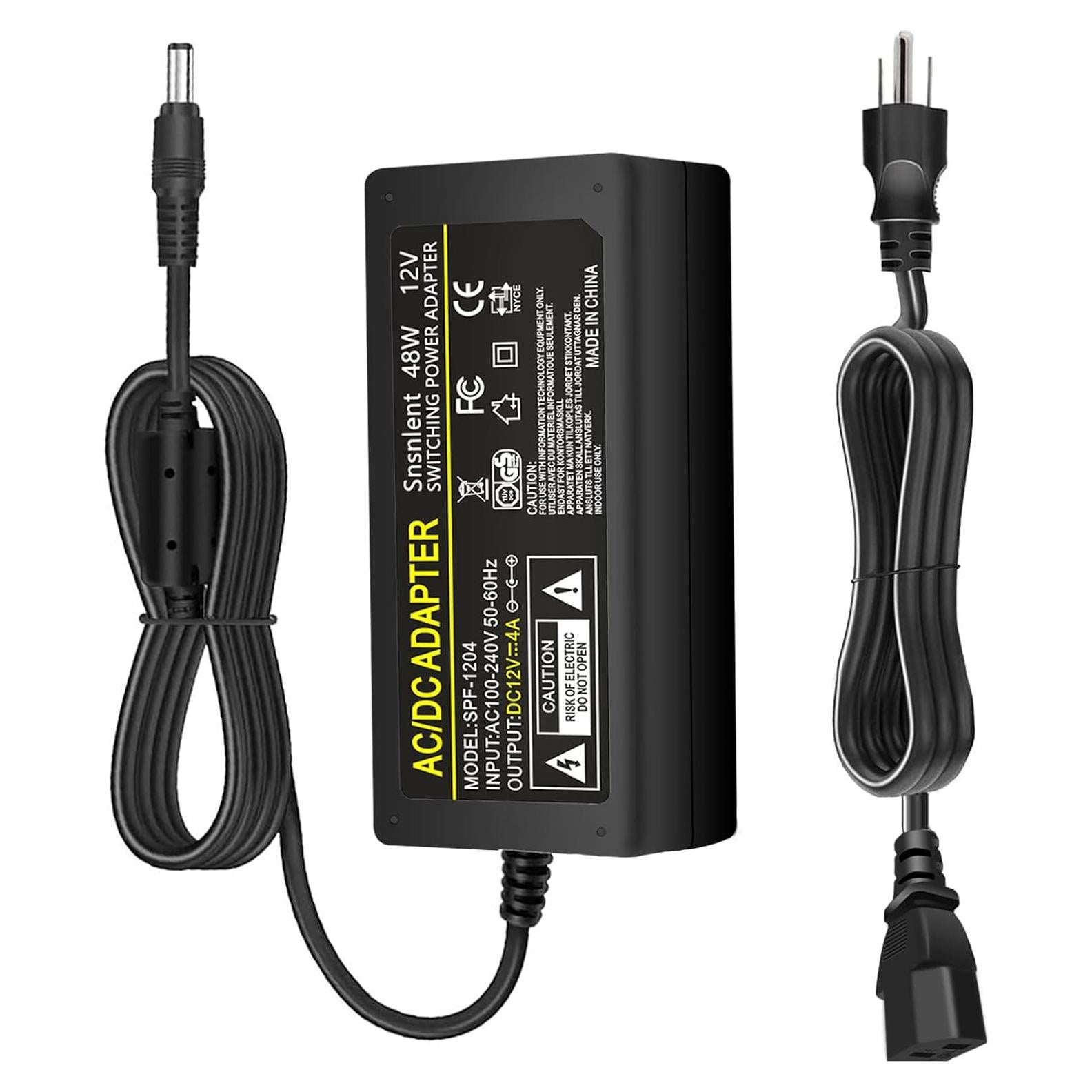 Adaptador de Corriente AC 12V 4A Senshunshiye con Conector 5.5x2.5mm
