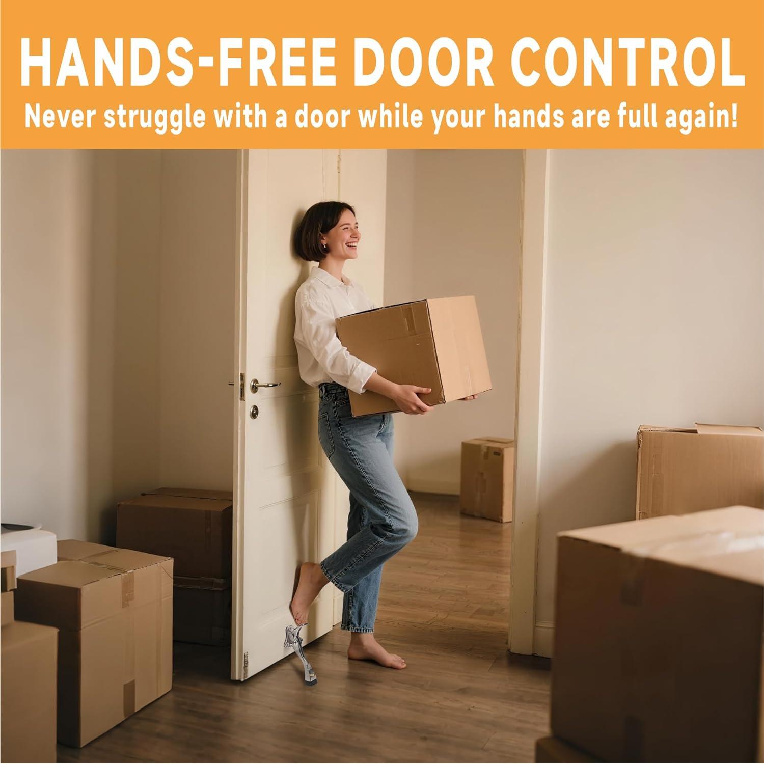 Topes de puerta GoldPig, 4 unidades, níquel satinado, 12.7 cm