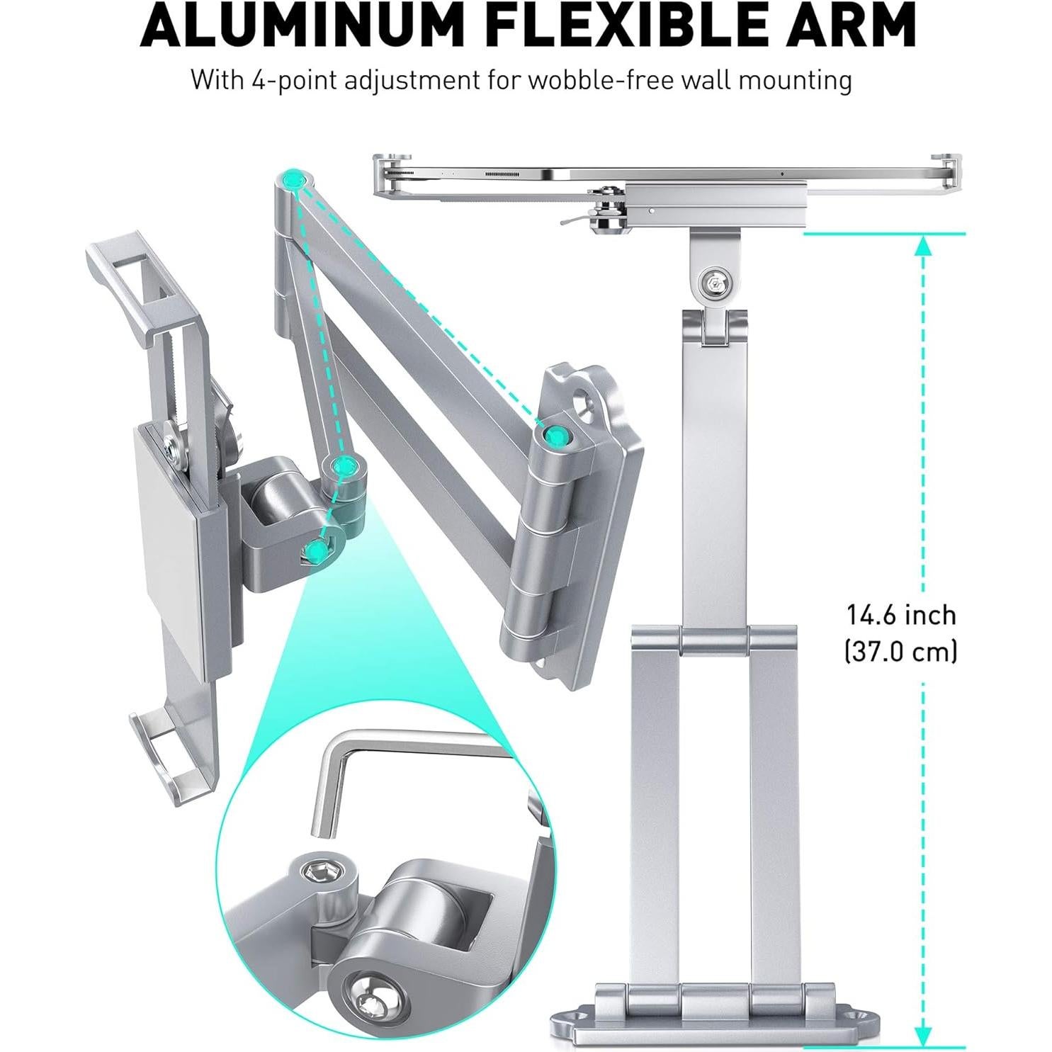 Soporte de Pared AboveTEK para Tableta 7-11" Antirrobo