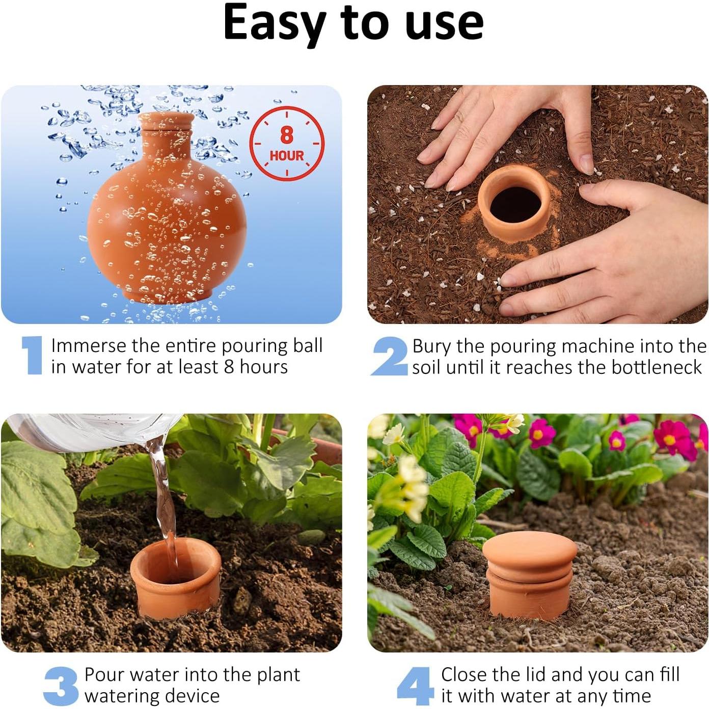 Ollas de Riego Automáticas Lovely Ran 15 cm Terracota