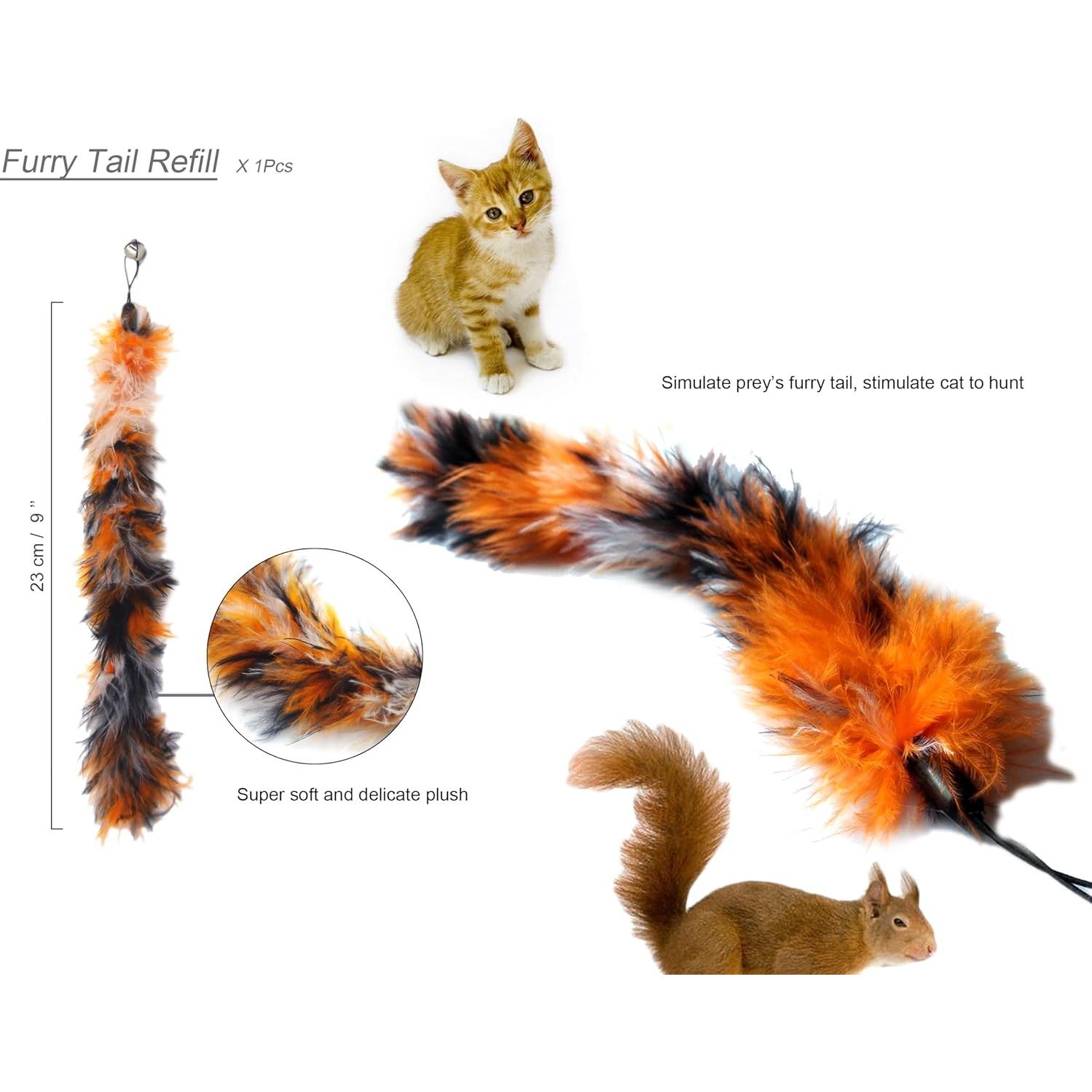 Varita Interactiva para Gatos YOOGAO Telescópica con Plumas