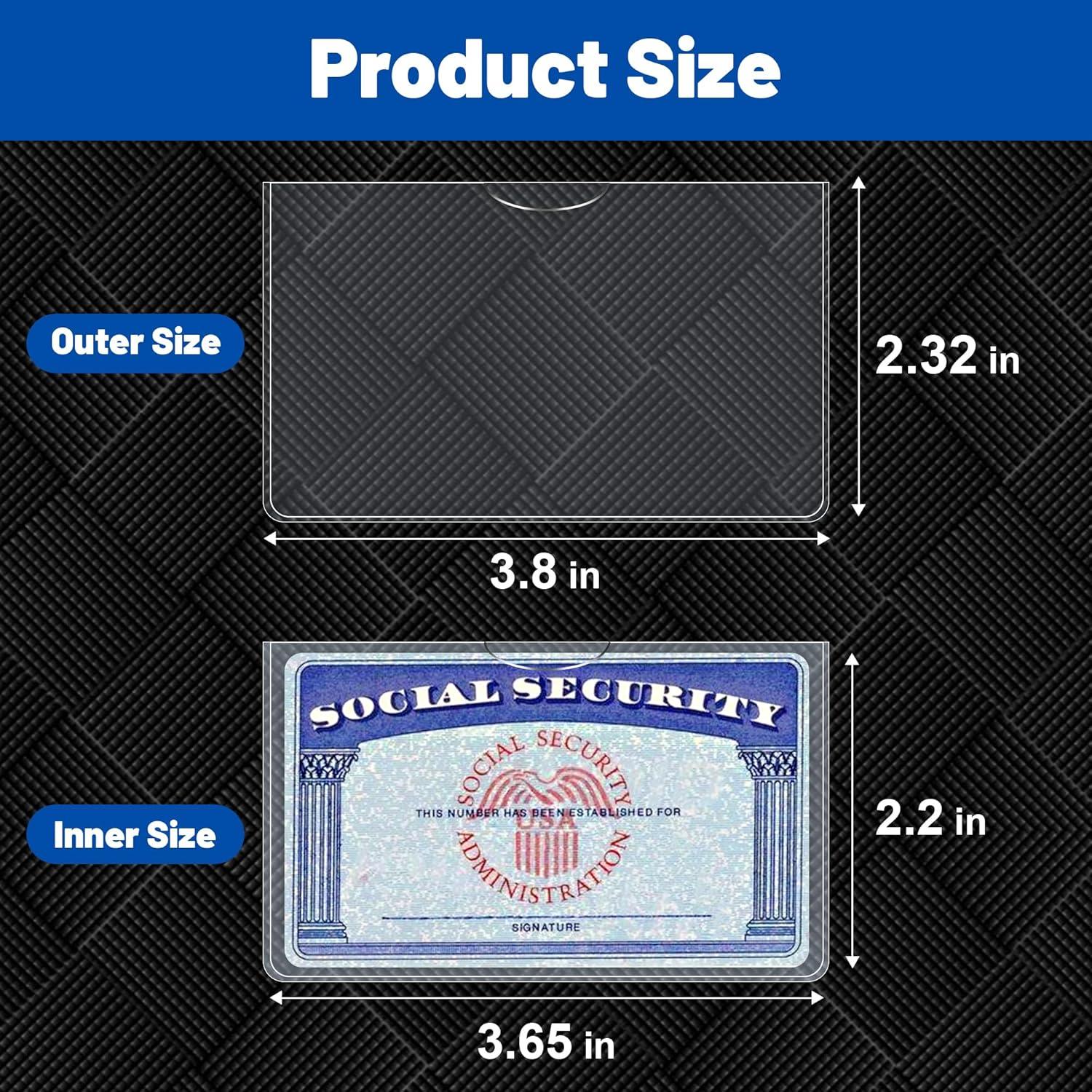 Paquete de 6 fundas protectoras transparentes LIEMAND para tarjetas