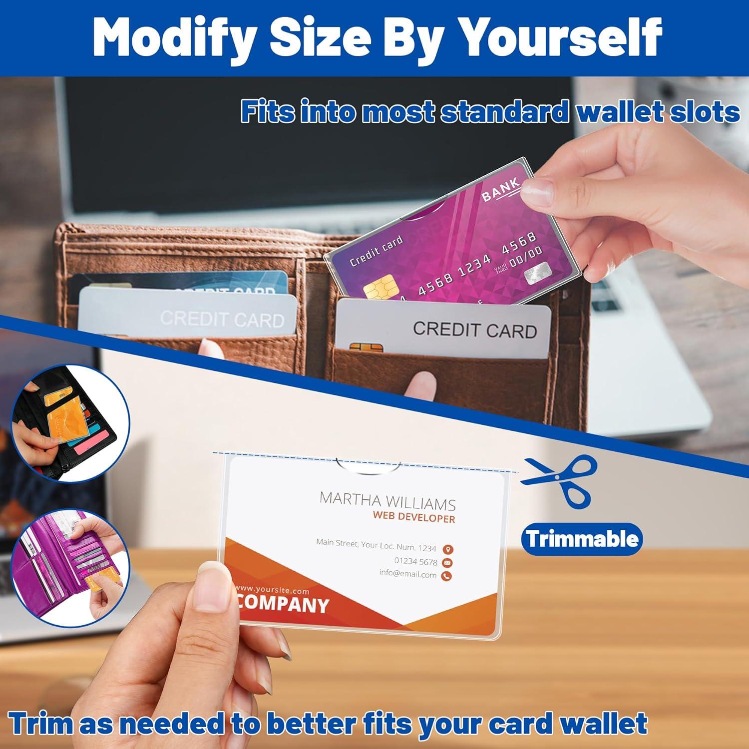 Paquete de 6 fundas protectoras transparentes LIEMAND para tarjetas