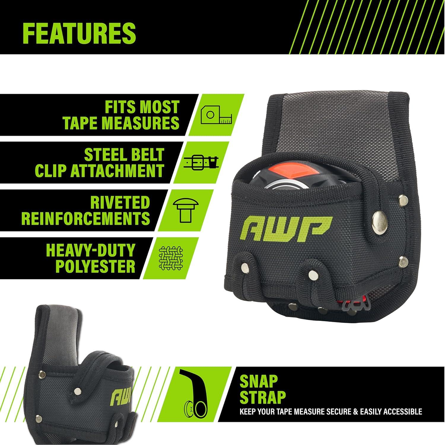 AWP Tool Pouch, Electrician Tool Pouch, Premium, Professional Multi-Pocket Organizer