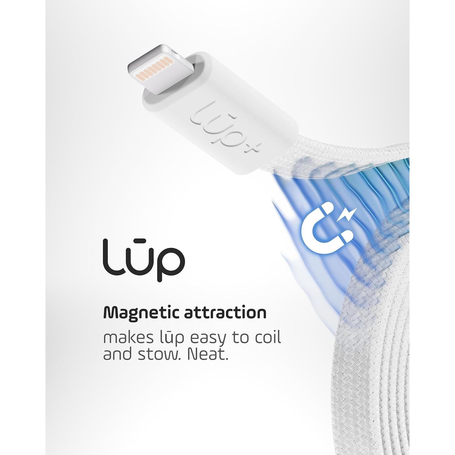 Cable Magnético lúp+ 1.0m USB-C a Lightning Carga Rápida