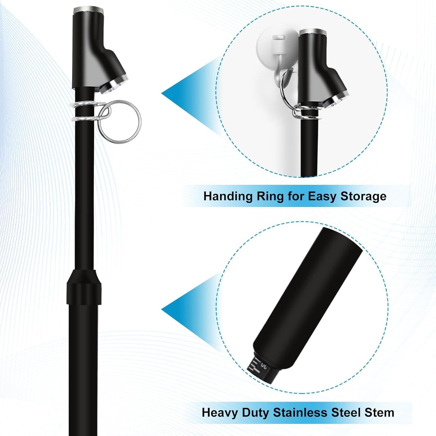 Manómetro de Neumáticos WNCGC GL-1306B-2 Doble Cabeza 0-10.34 bar