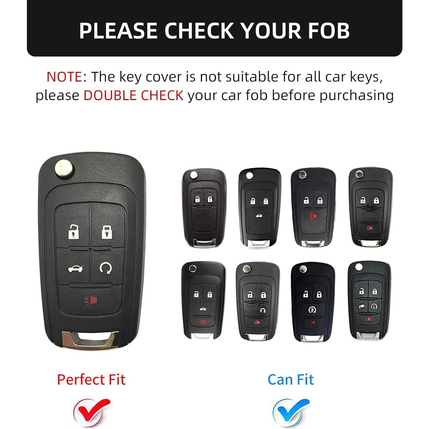 Funda de Llave OFFCURVE para Chevrolet y GMC - TPU Negro