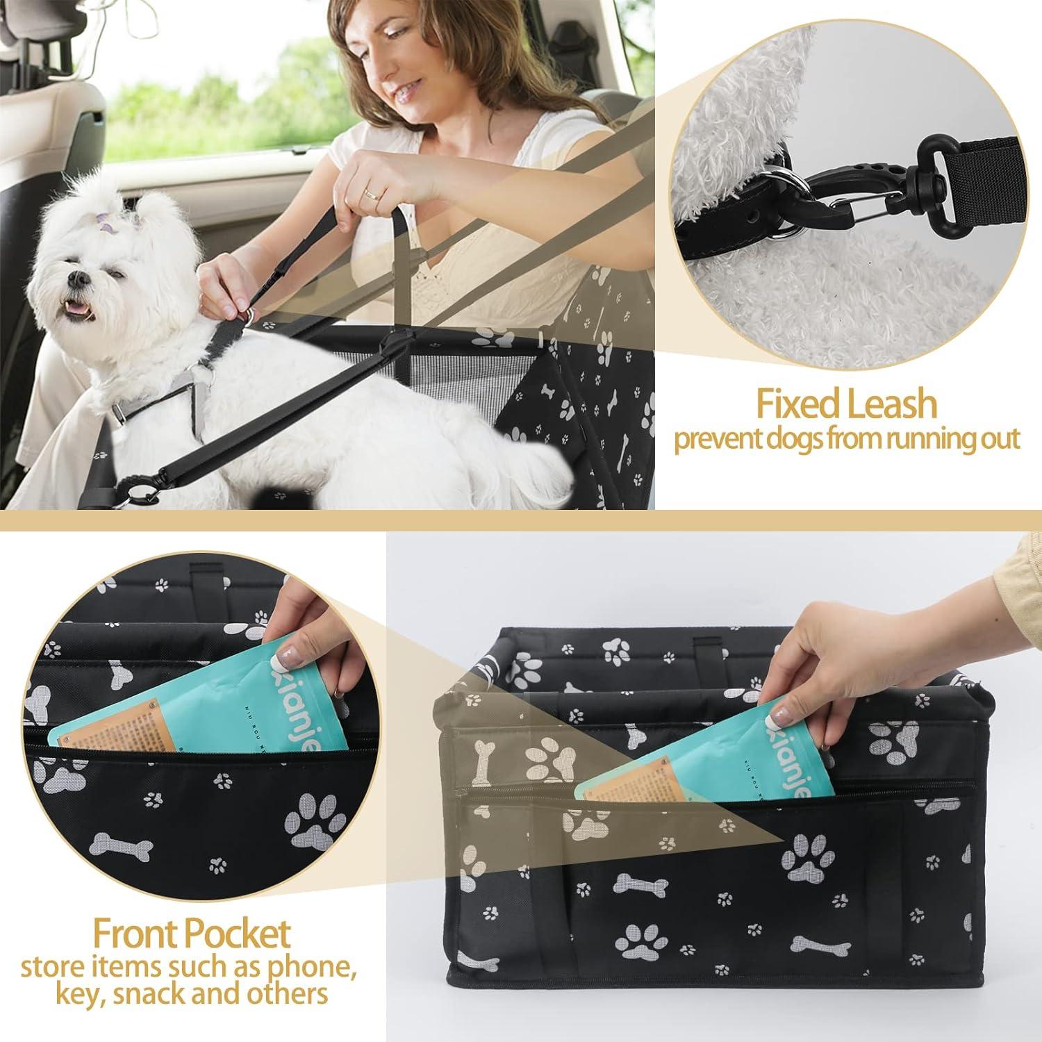 Asiento Elevador de Coche para Perros PetsHome Plegable Impermeable