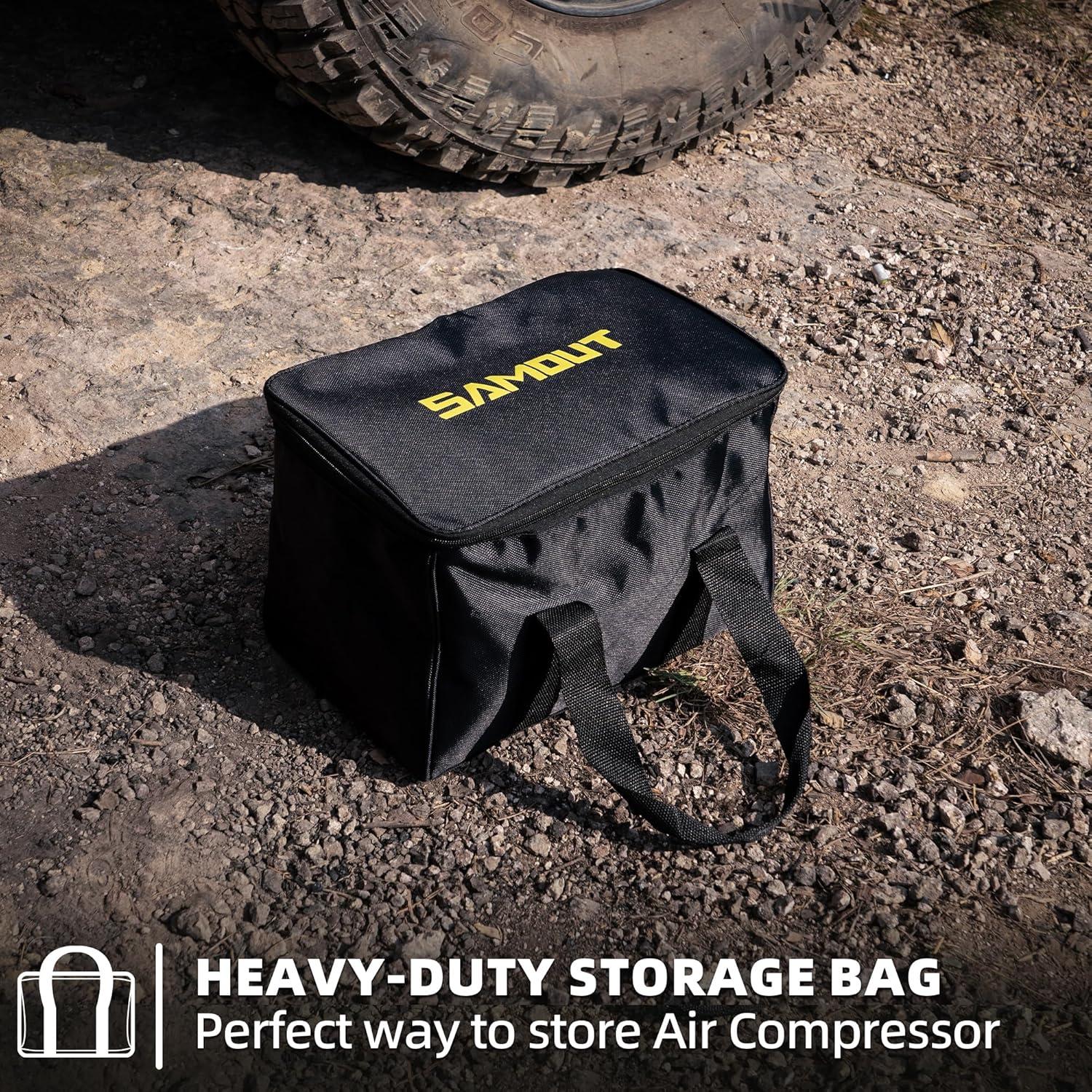 Compresor de Aire SAMOUT 12V 7.06 CFM 150 PSI para Neumáticos Offroad