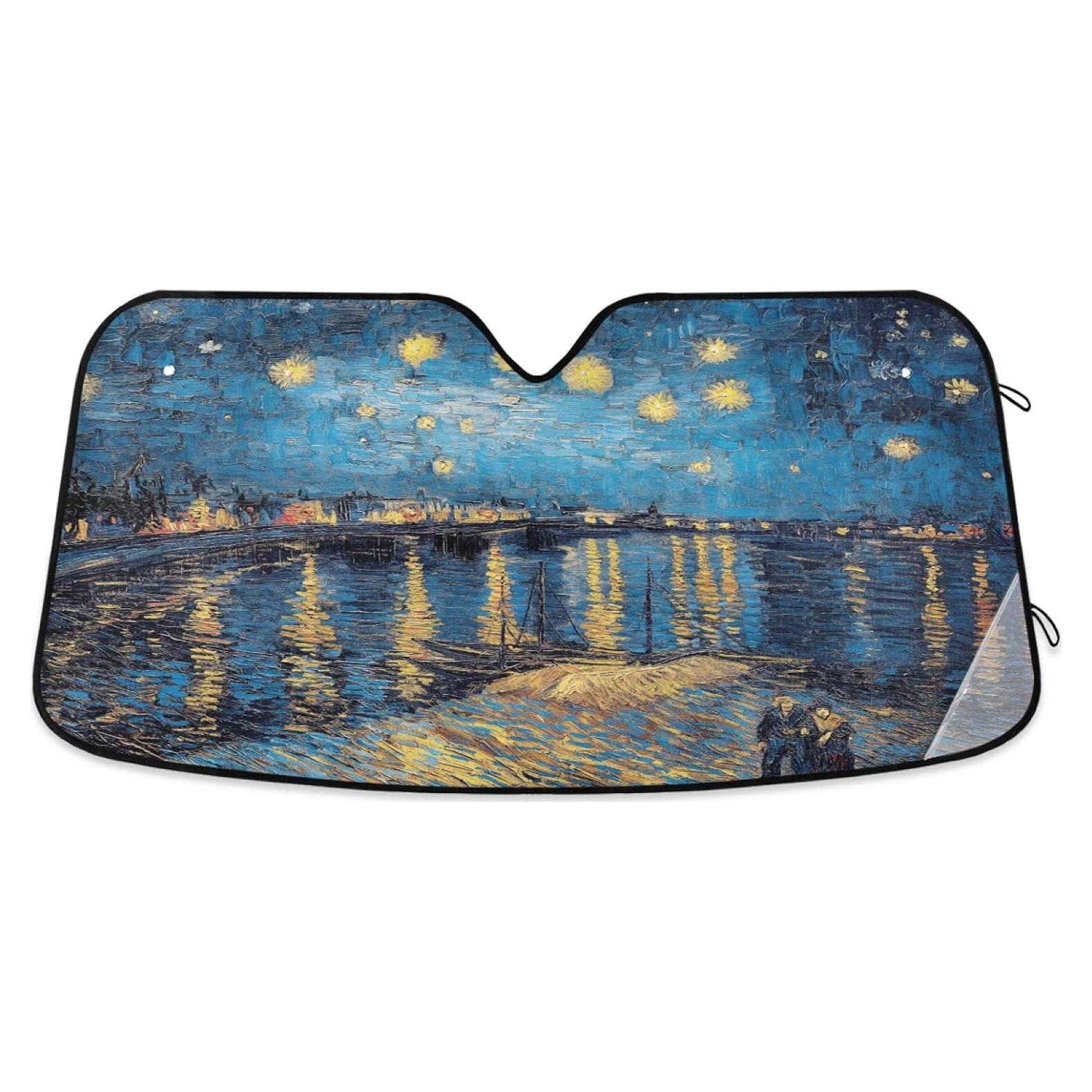 Protector Solar Parabrisas Qilmy Noche Estrellada 140x70cm