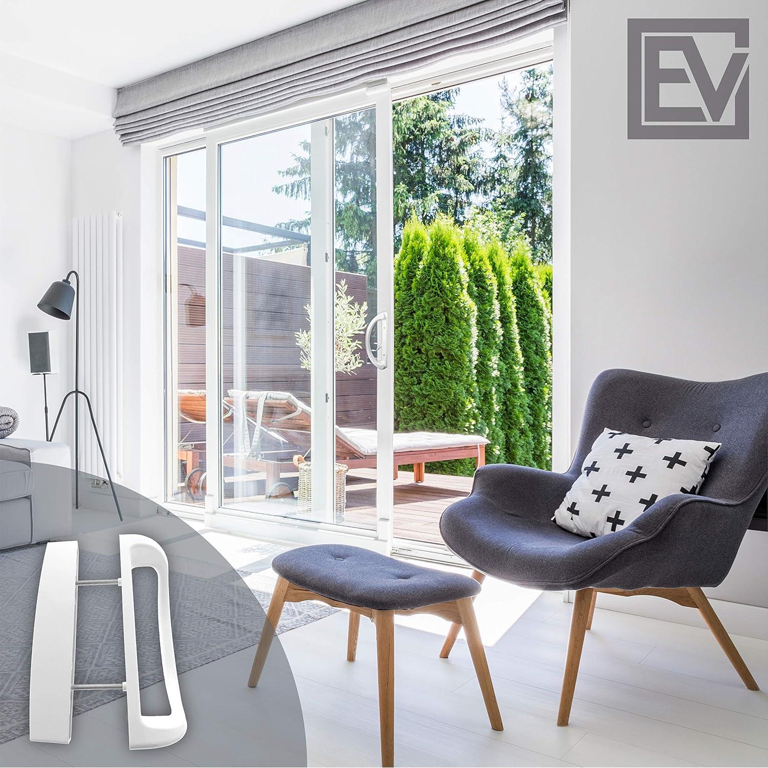 Juego de Manijas para Puertas Correderas Essential Values - Blanco