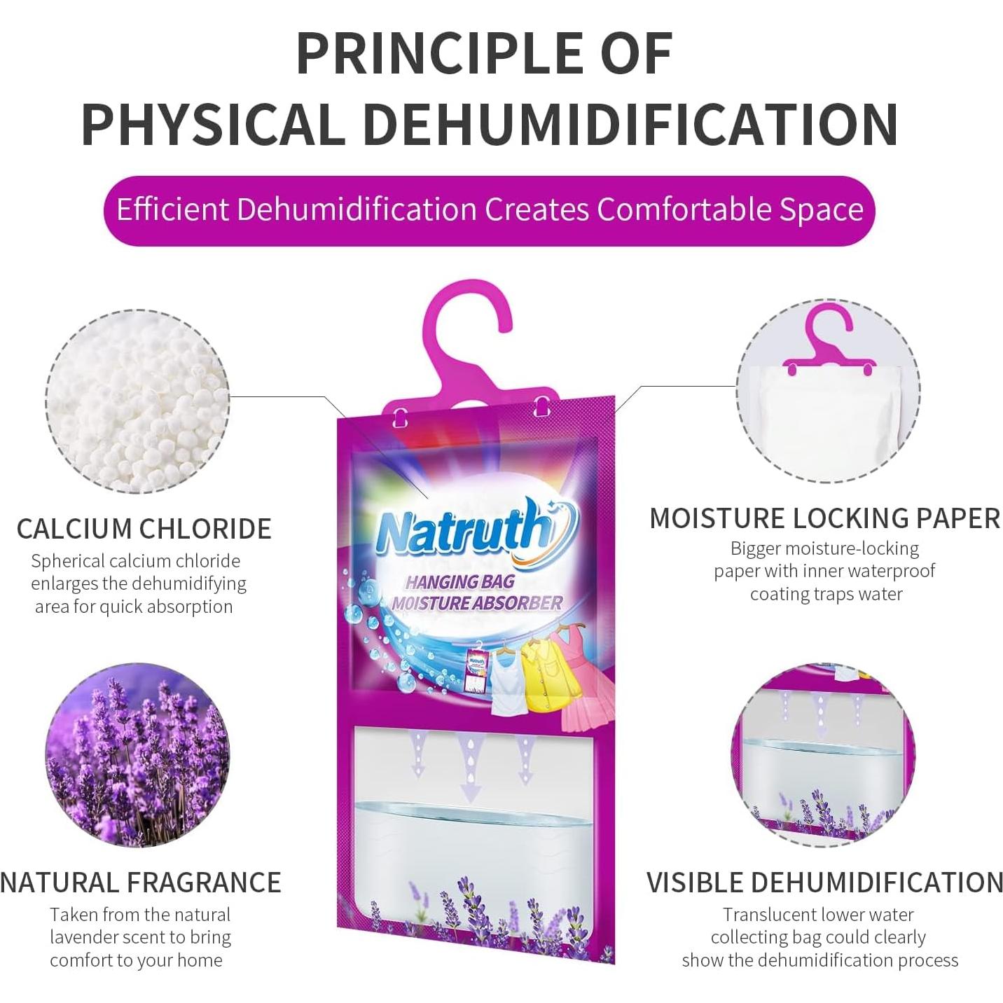 Bolsas Absorbentes de Humedad NATRUTH 8 Pack Lavanda 298g