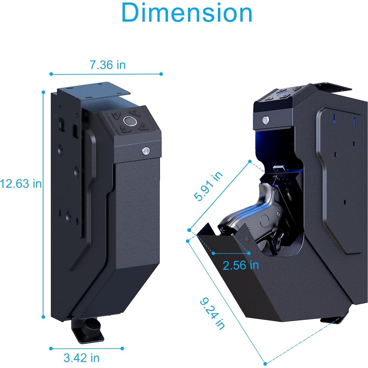 Caja Fuerte Biométrica VERPROOF VE12 para Pistolas 34x19cm