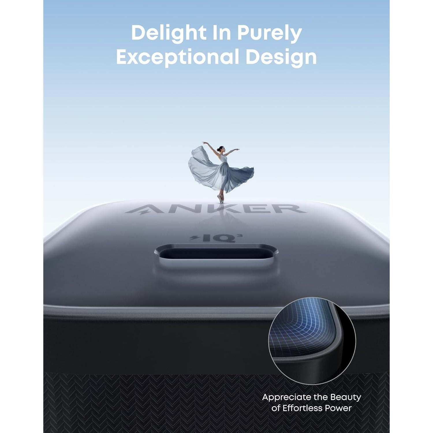 Cargador Anker Nano 45W USB-C Rápido con Cable 1.83m Negro