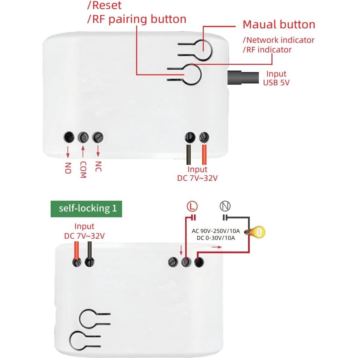 Controlador de Temperatura Zigbee Baolan DC 7-32V con Sonda Extendible