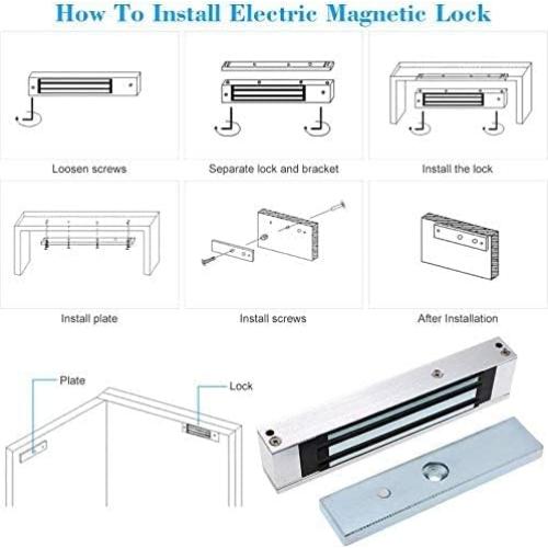 Cerradura Magnética Eléctrica YUHANUS 180KG 12V Modo NC