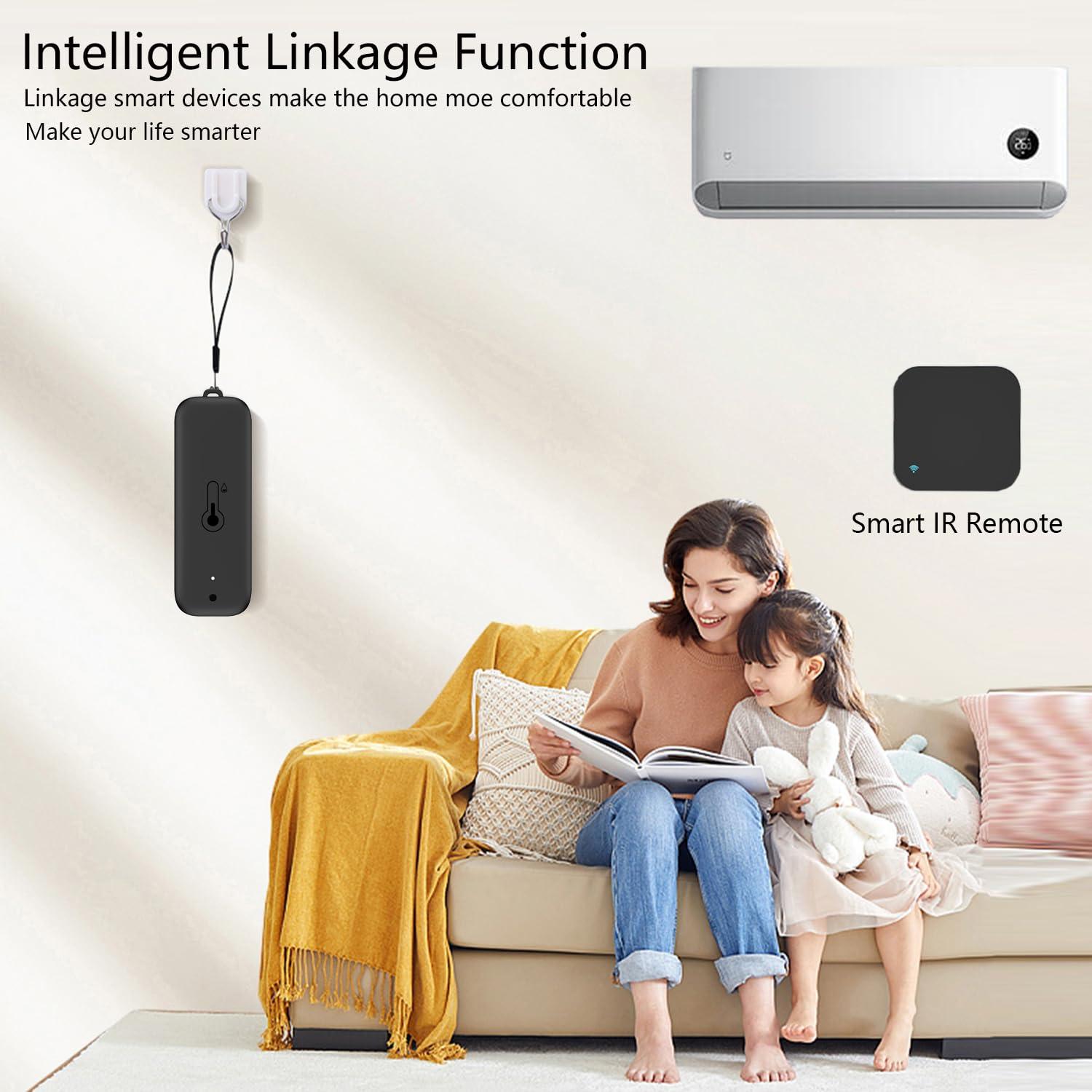 Termómetro Higrómetro WiFi Gaoducash Negro con Alerta App