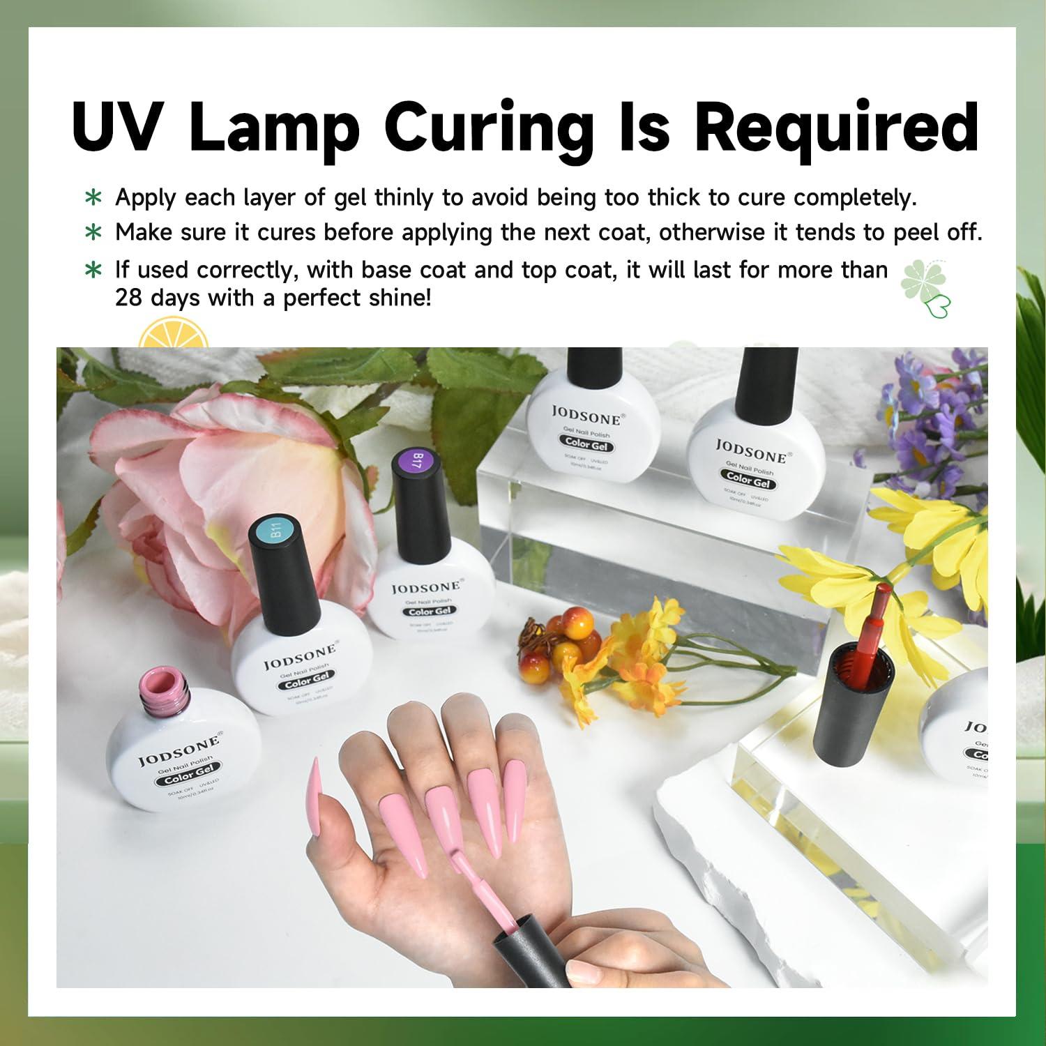 Esmalte de Uñas en Gel JODSONE 20 Colores 10ml Uso Profesional